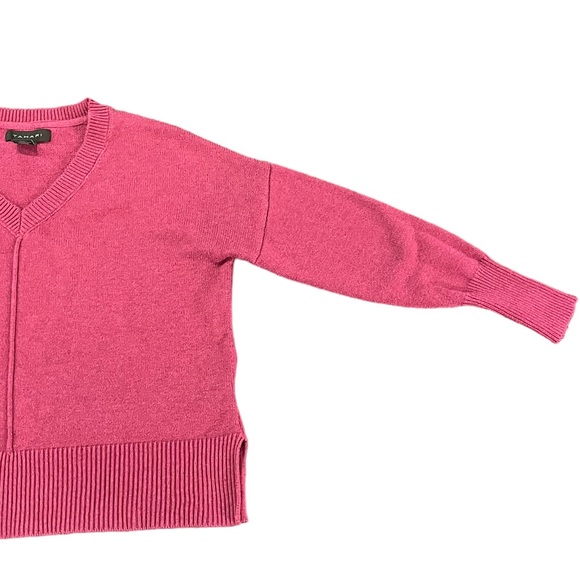 Tahari Pink V-Neck Sweater | Women's S - Picture 2 of 7